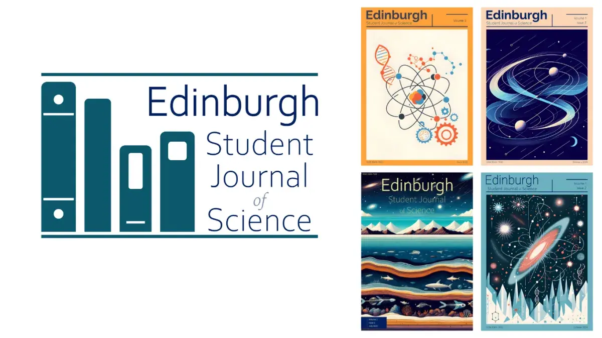 Image showing the front cover and logo of the Edinburgh Student Journal of Science