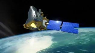 Artist's impression of MicroCarb in orbit. Credit-CNES-ill.-SATTLER Oliver, 2021