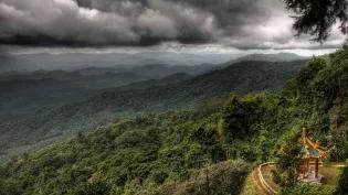 Image of rain cloud over Hang Dong, Chiang Mai, Thailand.