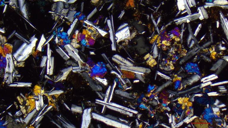 Image of a magnified thin section