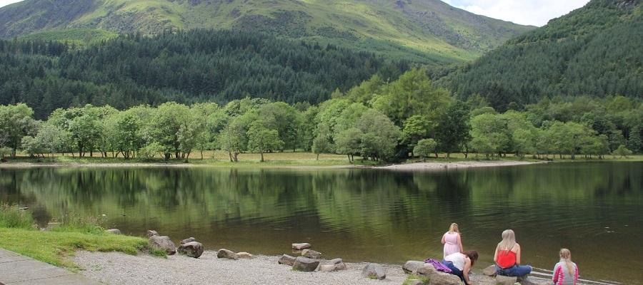 People find tranquility in landscapes despite the presence of noise