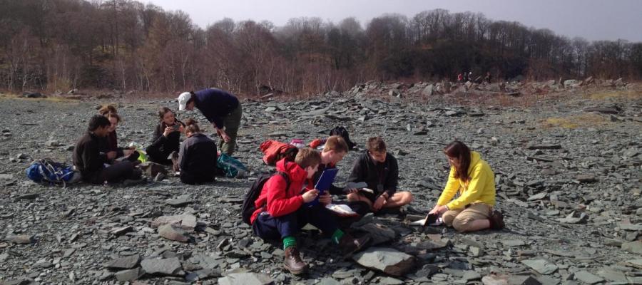 Group of students at the Lake District