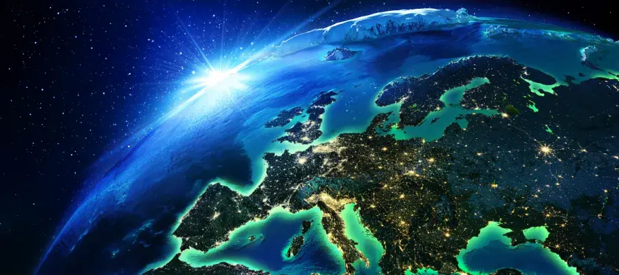 View of Europe from space