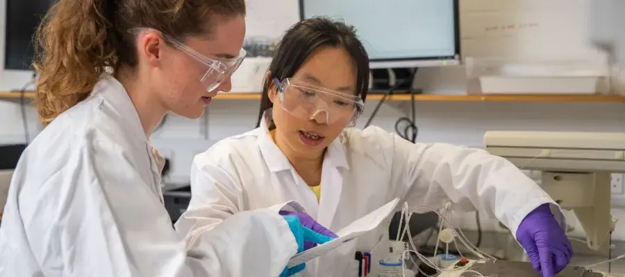 Students in lab