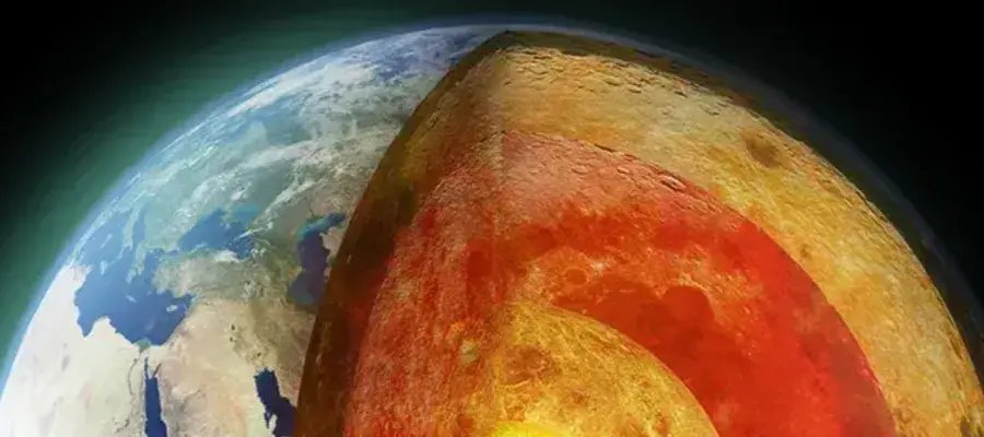Earth Sciences and Environment planet cross section