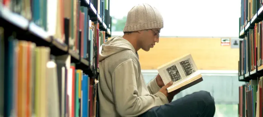 geos-general-students- university library student reading
