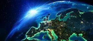 View of Europe from space