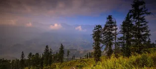 Image of Vietnam showing trees and mountains
