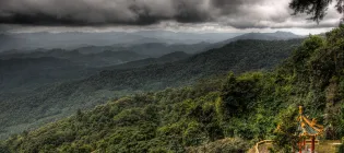 Image of rain cloud over Hang Dong, Chiang Mai, Thailand.