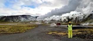 a geothermal field in Iceland