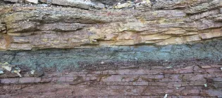 Image of sedimentary layers of rock