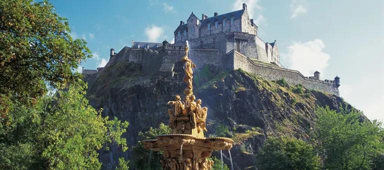 View of Edinburgh castle