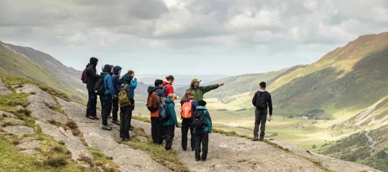 students during a field trip, group
