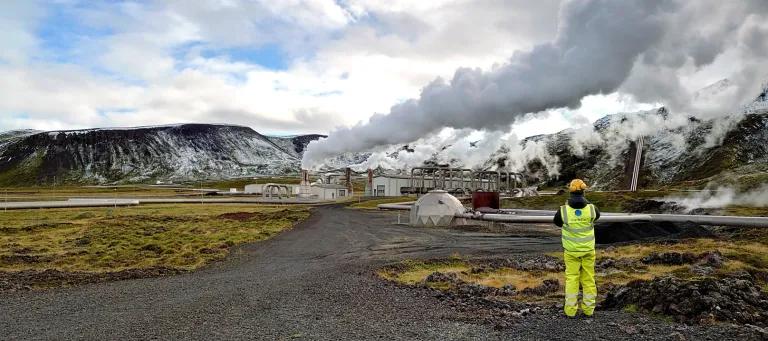 a geothermal field in Iceland