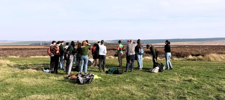 MSc Environment, Culture and Society students in a field