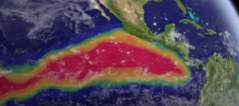 Image depicting heat caused by El Nino