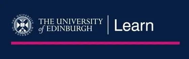 A graphic design of the University of Edinburgh logo and the word 'Learn'