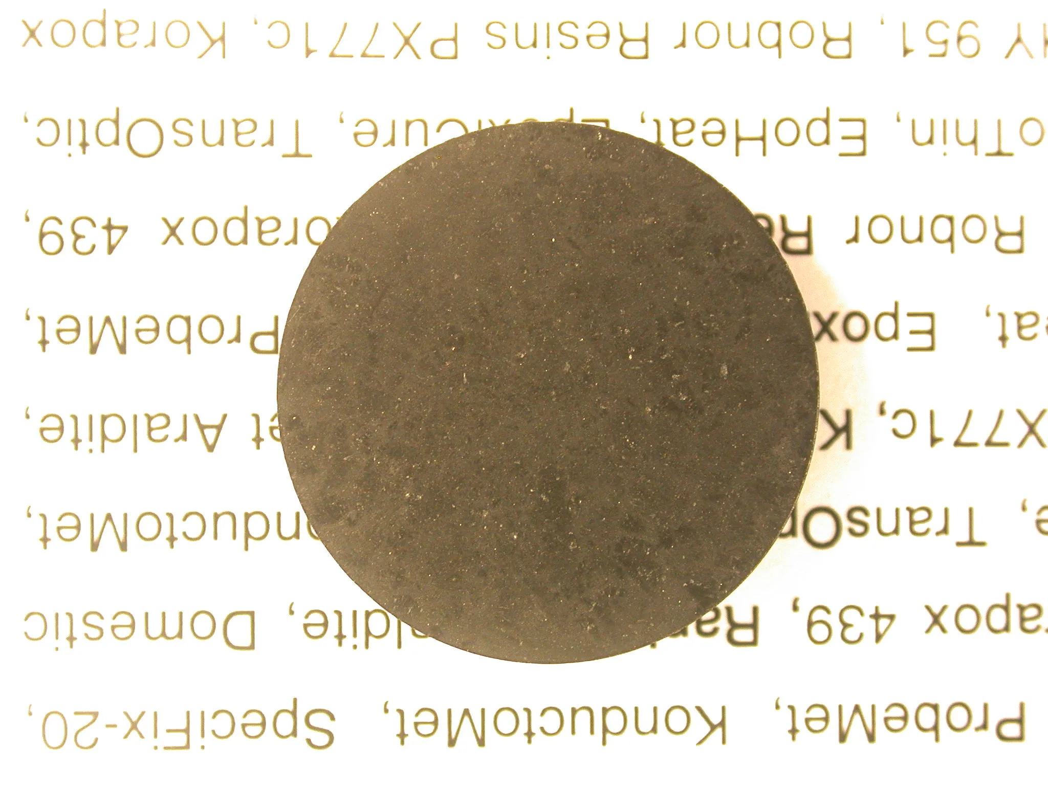 An example of KonductoMet resin