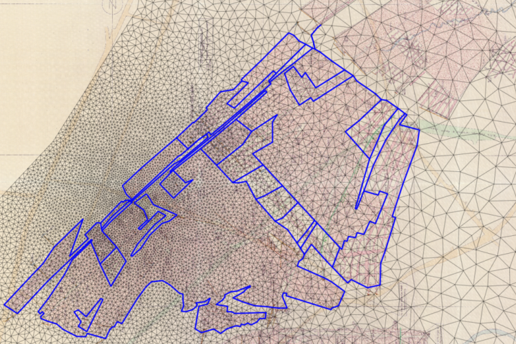 G2C mine plans implemented into numerical model