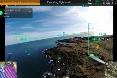 Screenshot of drone monitoring system