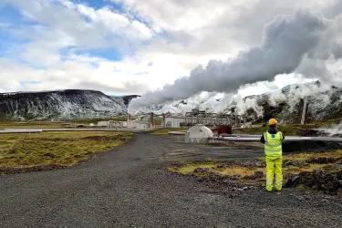 a geothermal field in Iceland