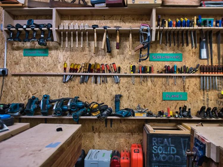 Image of tools available via the Edinburgh Tool Library